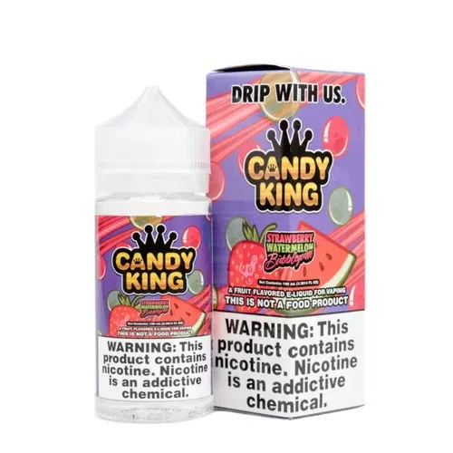 Strawberry Watermelon Bubblegum E-Liquid 100ml by Candy King E-Juice