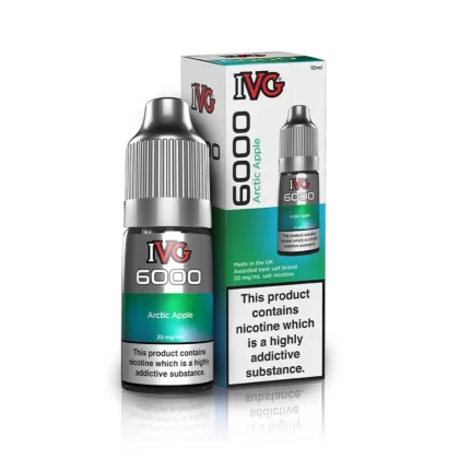 IVG 6000 Arctic Apple Nic Salt Vape Juice - Strength 20mg