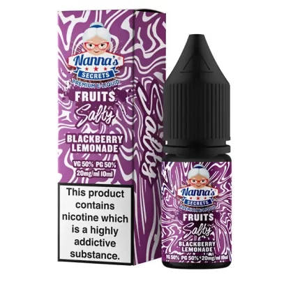 Nanna's Secrets Blackberry Lemonade Nic Salt E-Liquid - 10mg