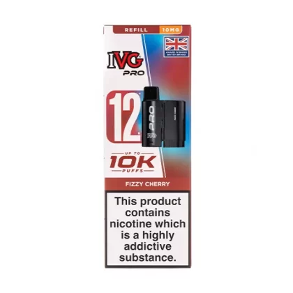 Fizzy Cherry Pro 12 Prefilled Pod + Refill by IVG - 20mg