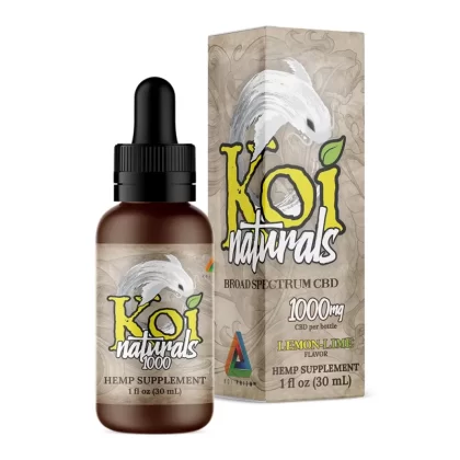 Koi CBD, CBD Oil Tincture, Broad Spectrum, Lemon-Lime, 1fl oz, 2000mg CBD
