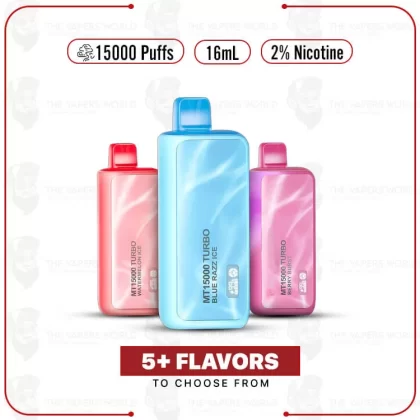 MT15000 Turbo 15K Puffs 2% Nicotine Disposable Vape - Thevapersworld