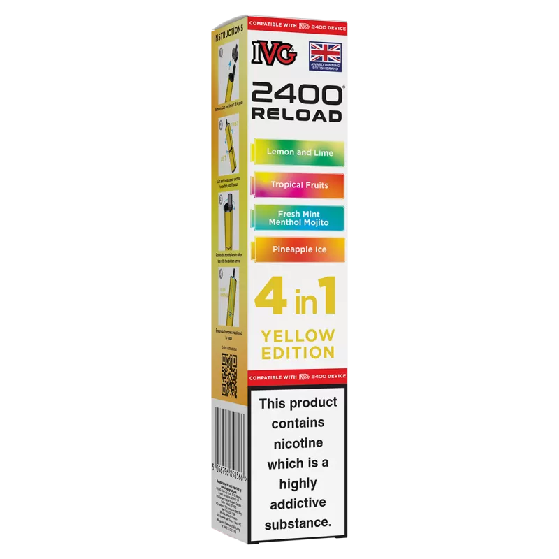 Yellow Edition IVG 2400 Refill Pods - Ecigwizard