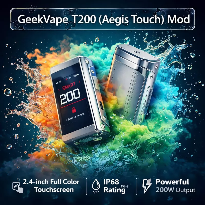 GeekVape T200 (Aegis Touch) Mod - Rainbow - Vapeciga - Image 2