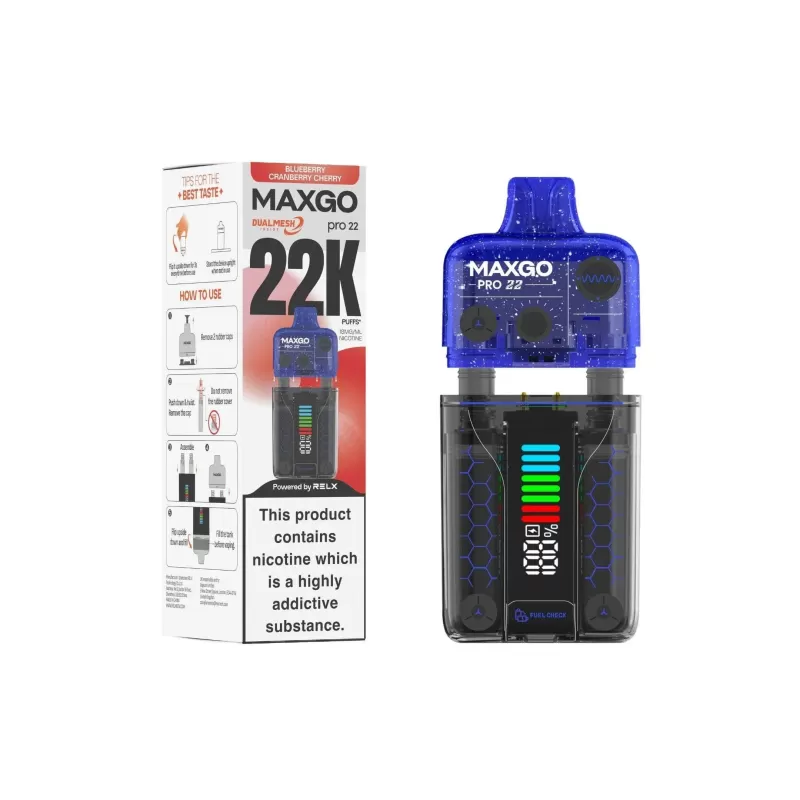 Relx MaxGo Pro 22000 Prefilled Pod Vape Kit (Expiry May 2026) - Image 2