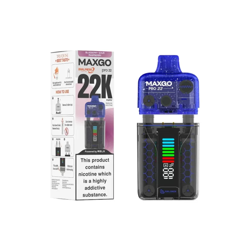 Relx MaxGo Pro 22000 Prefilled Pod Vape Kit (Expiry May 2026) - Image 3