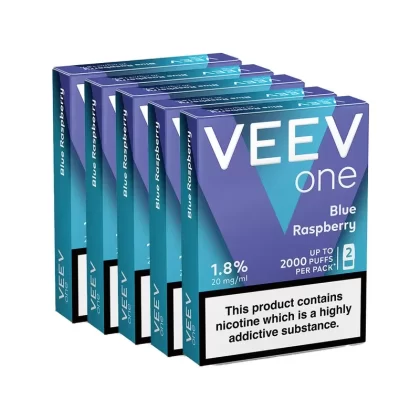 VEEV ONE Blue Raspberry Pod Bundle (5 Packs) - Ecigpremium