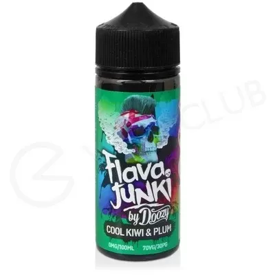 Cool Kiwi & Plum Shortfill E-Liquid by Flava Junki 100ml