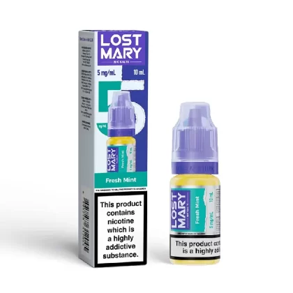Lost Mary Nic Salt E-Liquid Fresh Mint 10ml - Nicotine Strength#20mg>10mg>5mg (E8B246) (E8B246)