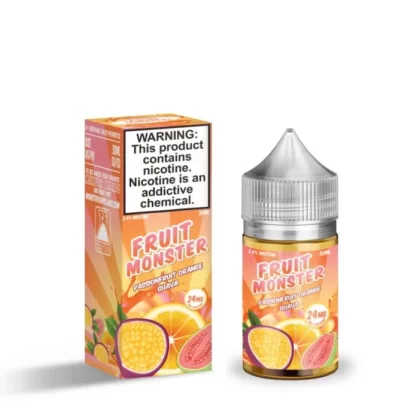 Fruit Monster Salt Passionfruit Orange Guava eJuice - Vape Product; Vape Product, Vape Product (4C8D24)