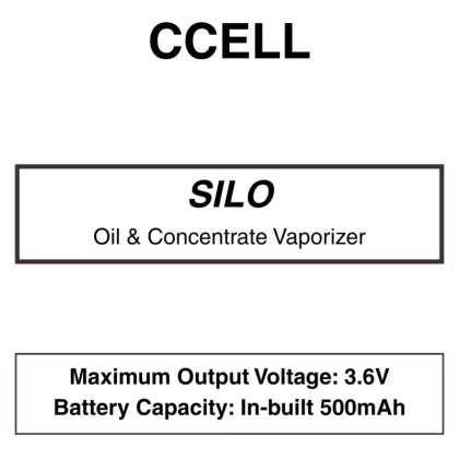 CCELL-SILO – Oil Vaporizer Battery - Black, Blue