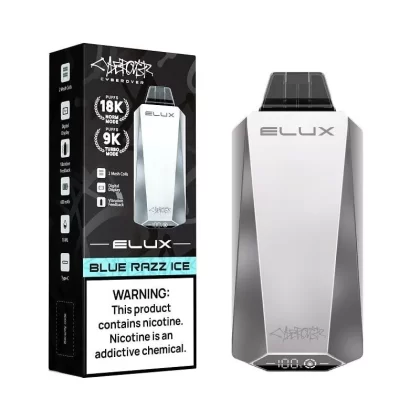 Elux Cyberover 18K Disposable Vape 18000 Puffs - Flavor#Blue Razz>Miami Mint>Juicy Mango>Peach Mango Watermelon>Watermelon Ice>Lost Cherry>Razzberry Coconut>Red Bomb>Strawberry Watermelon