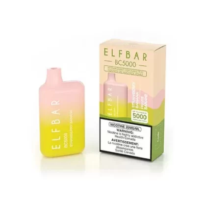 ELF BAR BC5000 Disposable Vape – Strawberry Banana - Flavour#Strawberry Banana
