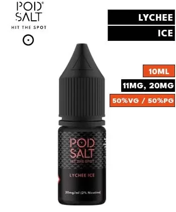 Lychee Ice Nic Salt E Liquid by Pod Salt Core - 11mg