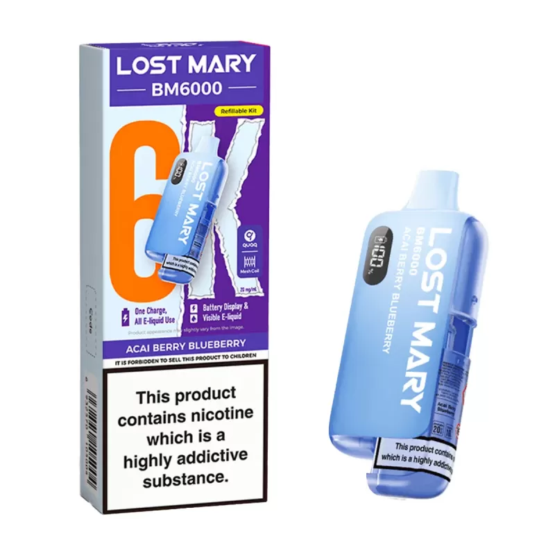 Lost Mary BM6000 Prefilled Pod Kit - Raspberry Peach - Image 3
