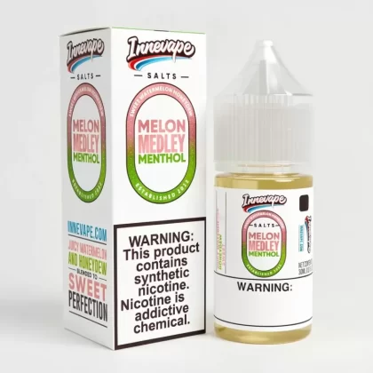 Melon Medley Menthol SALT 30mL – Innevape Pod-Based E-Liquid - Vape Product; Vape Product, Vape Product (31A159)