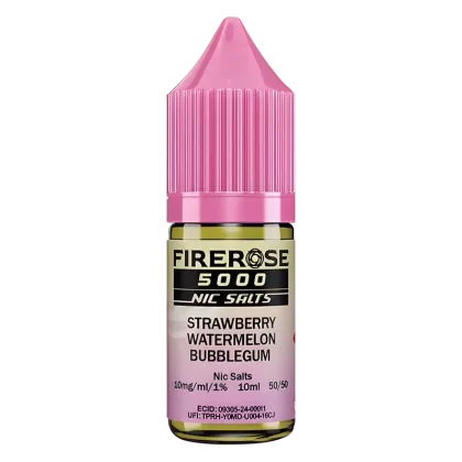 Strawberry Watermelon Bubblegum Elux Firerose 5000 Nic Salt Vape Juice
