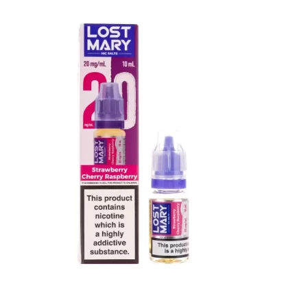 Strawberry Cherry Raspberry Nic Salt E-Liquid by Lost Mary - 20mg