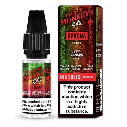 Twelve Monkeys Hakuna Nic Salt E-Liquid