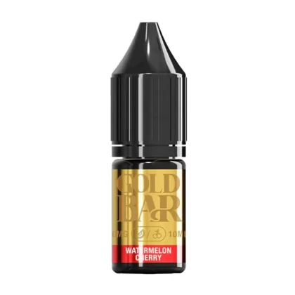 Gold Bar Watermelon Cherry Nic Salt vape Juice - 10 Pack - 10mg