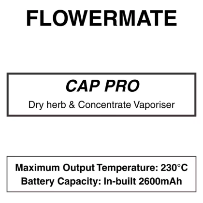 Flowermate Cap Pro Vaporizer - Vapeys Co Nz