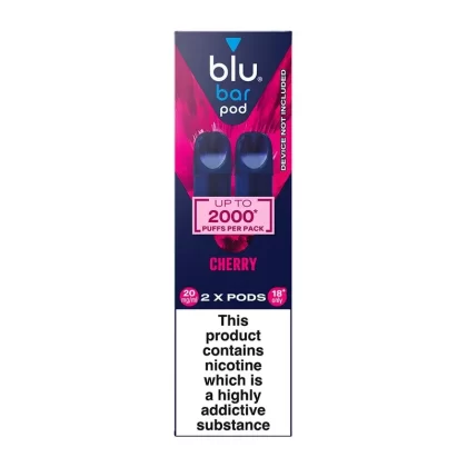 Blu Bar Cherry Pods (2 Pack) - Strength#20mg (C39252)