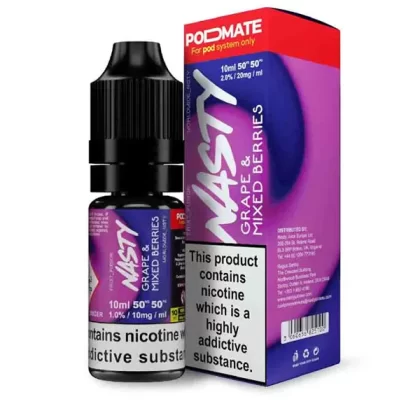 Nasty Pod Mate Salt Grape Mixed Berries Nic Salt E-Liquid