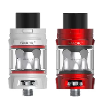 SMOK TFV8 Baby V2 Tank - Size#Stainless Steel>Gold>Green>Matte Black>Prism Blue>Rainbow>Red>White