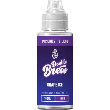 OHM BREW DOUBLE BREW GRAPE ICE 100ML SHORTFILL E-LIQUID