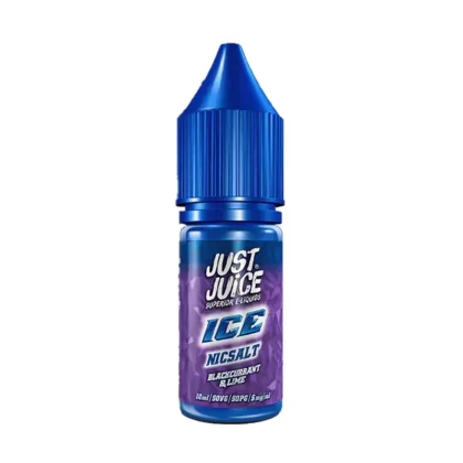 Just Juice Ice Blackcurrant & Lime Nic Salt Vape Juice - 10 Pack - Strength