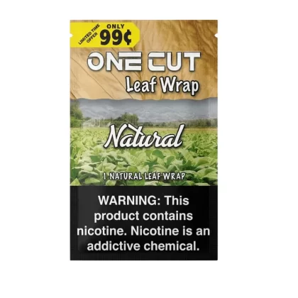 One Cut Single Leaf Flat Wraps Natural