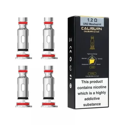 4x Caliburn G 1.20ohm Coils Uwell Caliburn GZ2 Pod System 850mAh – 2ml Pod