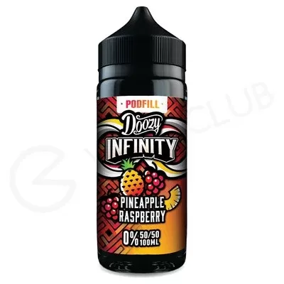 Pineapple Raspberry 50VG Shortfill E-Liquid by Doozy Infinity 100ml