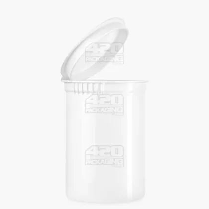 Child Resistant | Opaque White Pop Top Bottles | 30dr – 7g – 150 Count