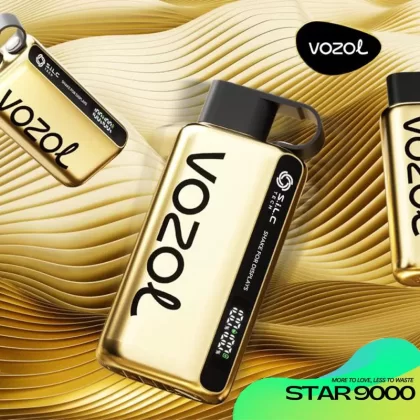Vozol STAR 9000 Limited "GOLD" Edition Disposable Vape - 9000 Puffs - Dragon Fruit Banana Cherry (Limited "GOLD" Edition)