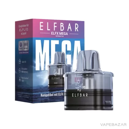 Elfbar ELFX MEGA – Leerpod – 5ml – 0.6Ω | 0.8Ω - Pod Kit; Elf Bar; Vape Product, Vape Product (10D040)