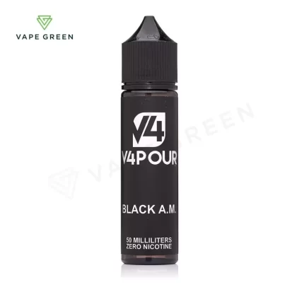 Black A.M Shortfill E-Liquid by V4 Vapour 50ml