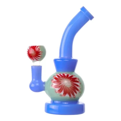 Wavy Watermelon Bong – 7in