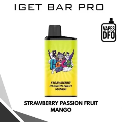 Strawberry Passion Fruit Mango – IGET BAR PRO - Non-rechargeable / IGET / Medium / Mango / Passion fruit / Strawberry
