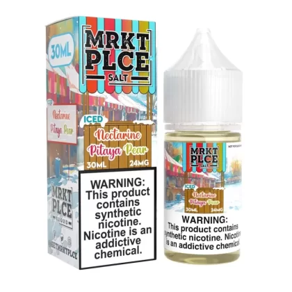 MRKT PLCE Salts ICED Nectarine Pitaya Pear 30ml Nic Salt Vape Juice - Vape Product, Vape Product