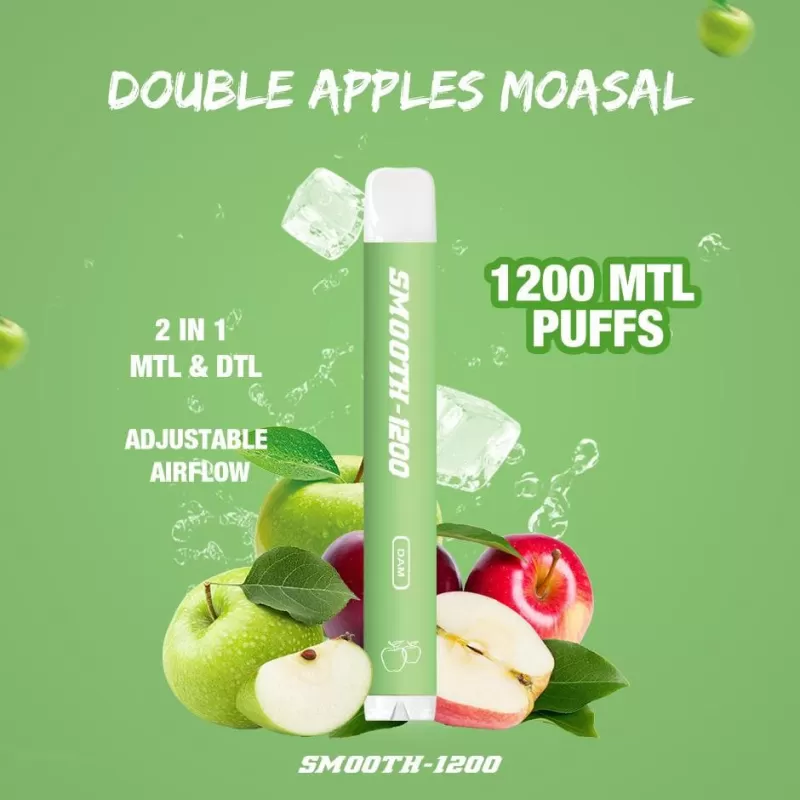 SMOOTH DISPOSABLES (50MG - 1200 Puffs) - Pure Tobacco Dokha - Image 2