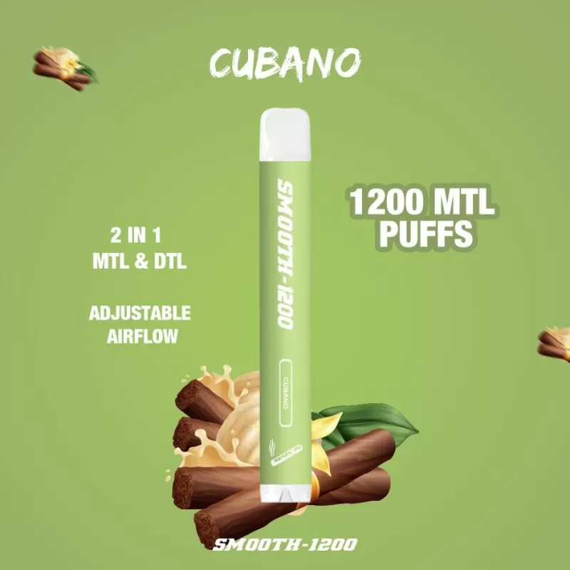 SMOOTH DISPOSABLES (50MG - 1200 Puffs) - Pure Tobacco Dokha - Image 3