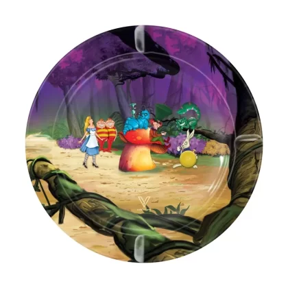 V Syndicate Alice Mushroom Round Metal Ashtray – 5in