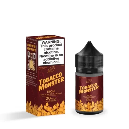 Tobacco Monster Salt Nic Premium E-Liquid 30ml - Bold Tobacco / 48mg