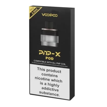 VooPoo PnP X Replacement Vape Pods - Color#Black>Blue>Gold>Rainbow>Stainless Steel (F1B7D8)