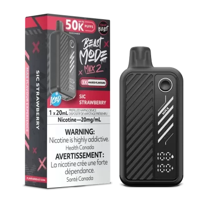 SIC STRAWBERRY – FLAVOUR BEAST BEAST MODE MAX 2 (20mL)