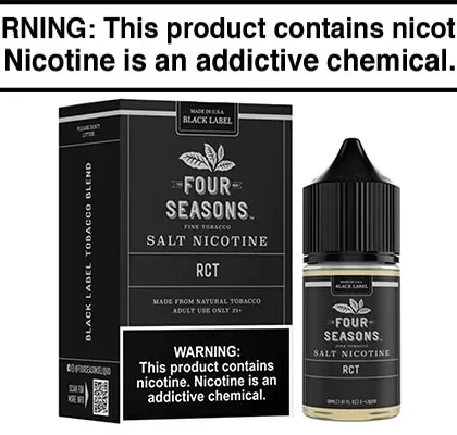 RCT BY FOUR SEASONS BLACK LABEL SALTS 30ML - Vapejuice