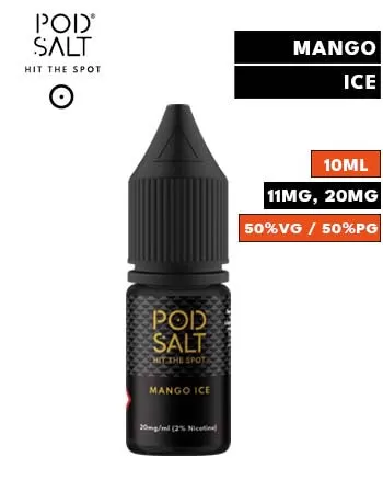 Mango Ice Nic Salt E Liquid by Pod Salt Core - 11mg