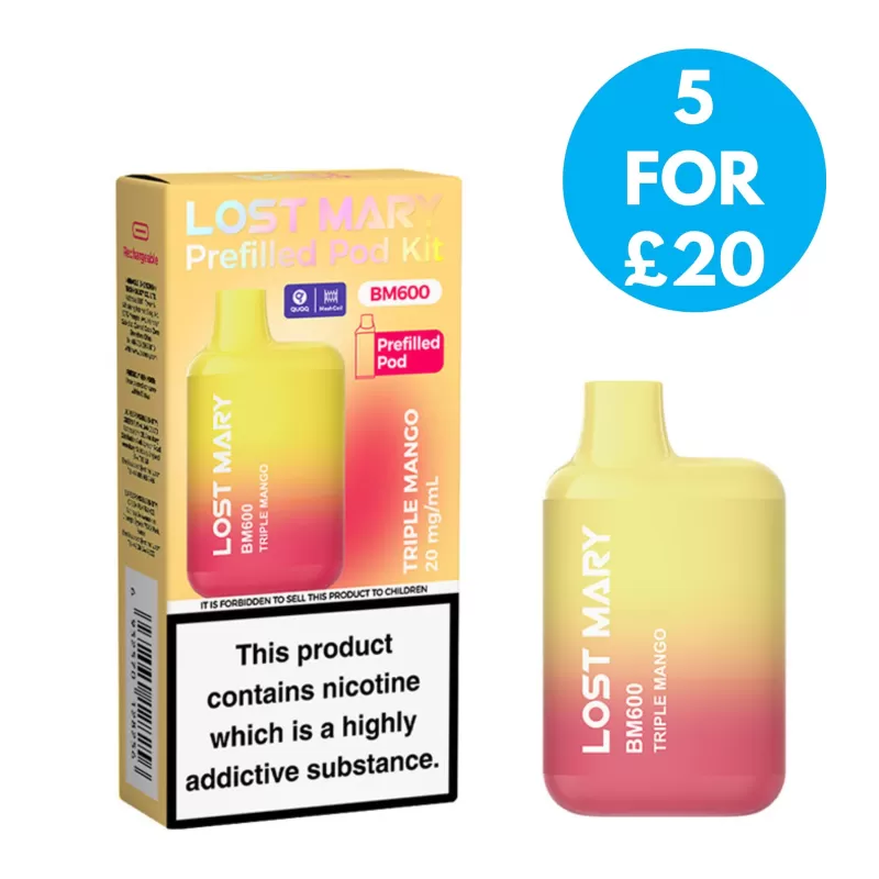 20mg Lost Mary BM600 Vape 600 Puffs - Vape Co