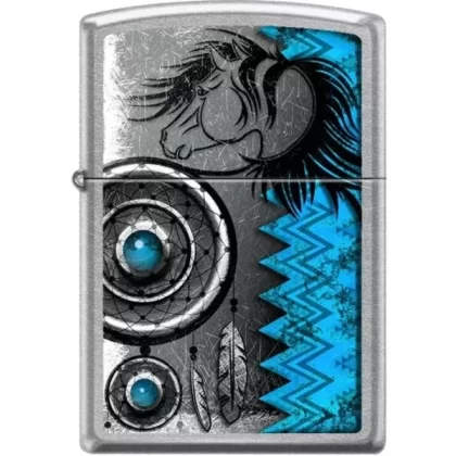 Zippo Lighter – Dream Catching Horse Street Chrome